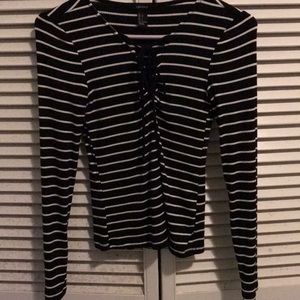 Stripped Ribbed Long Sleeve NWOT